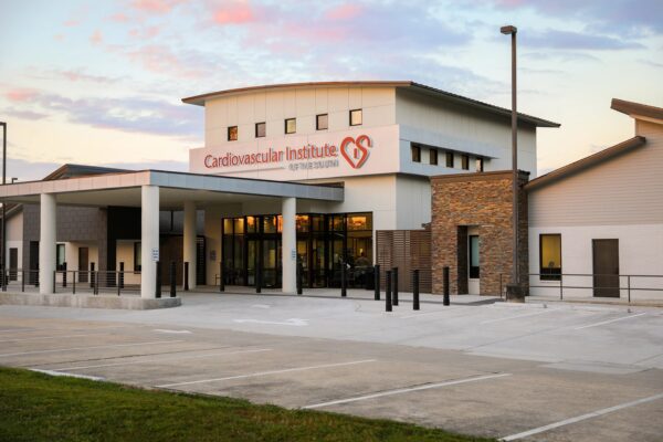 The exterior of the new Cardiovascular Institute of the South (CIS) building in Baton Rouge, LA